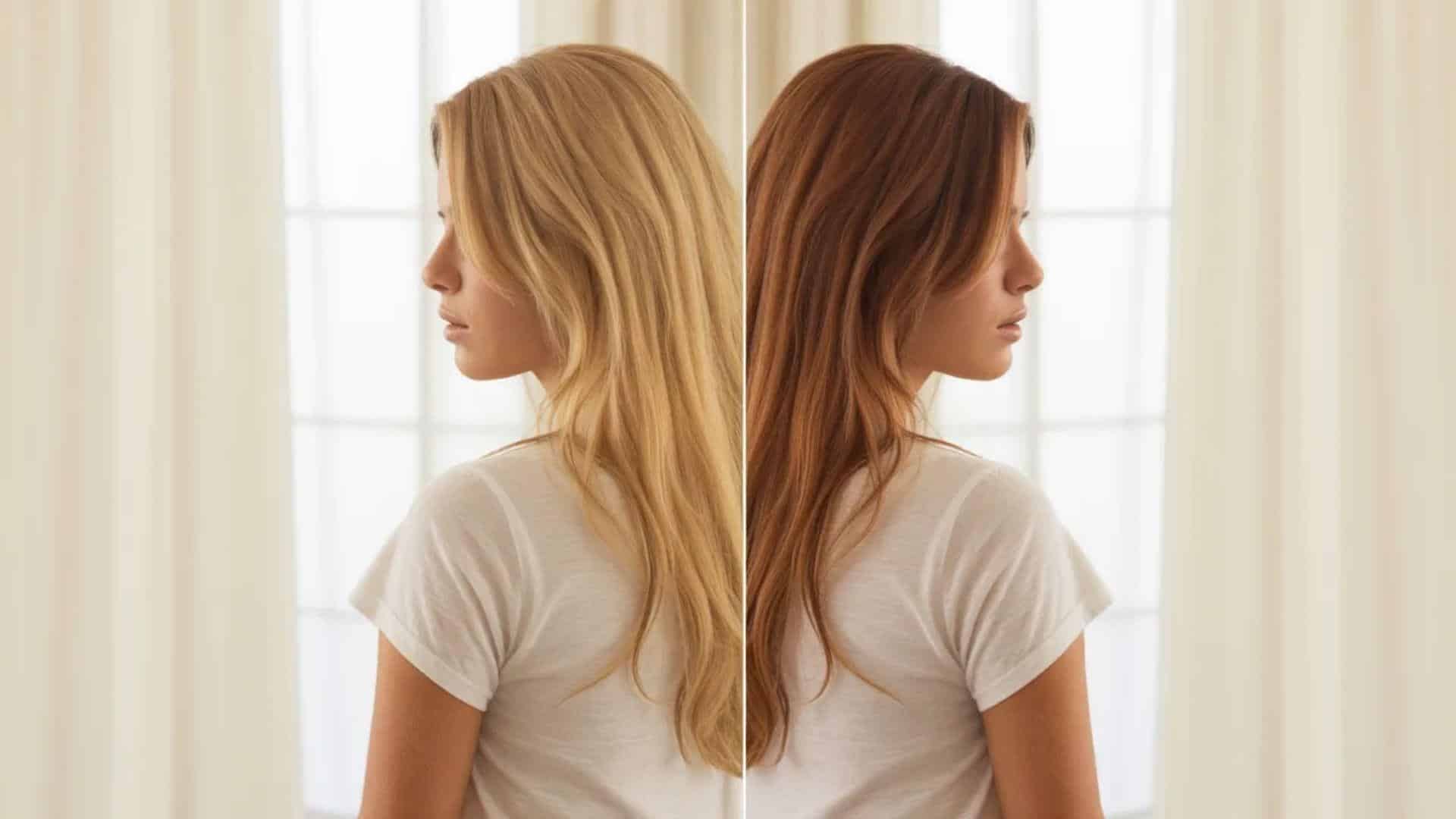 . Two women standing side by side in front of a large window, with natural light illuminating their faces.
