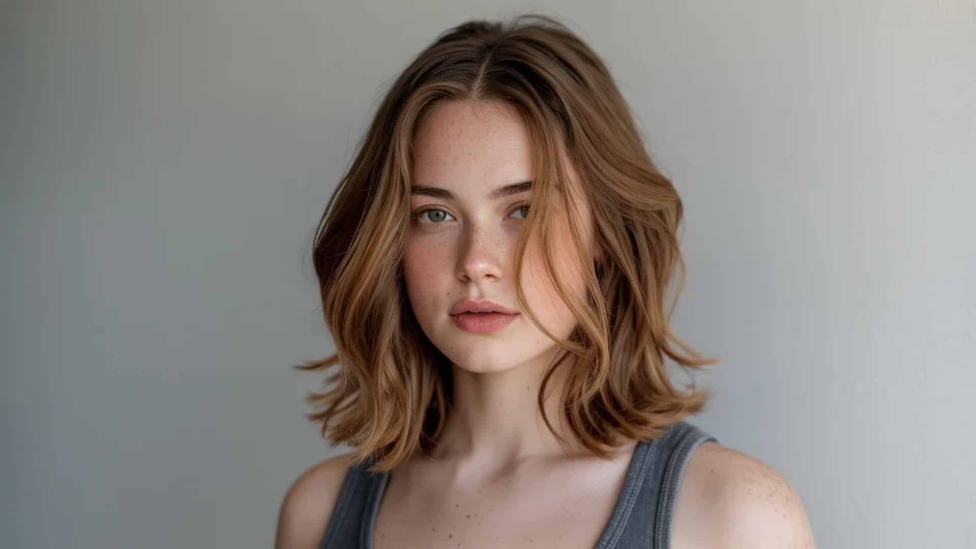 A young woman with a short haircut wearing a tank top, smiling and looking confidently at the camera.