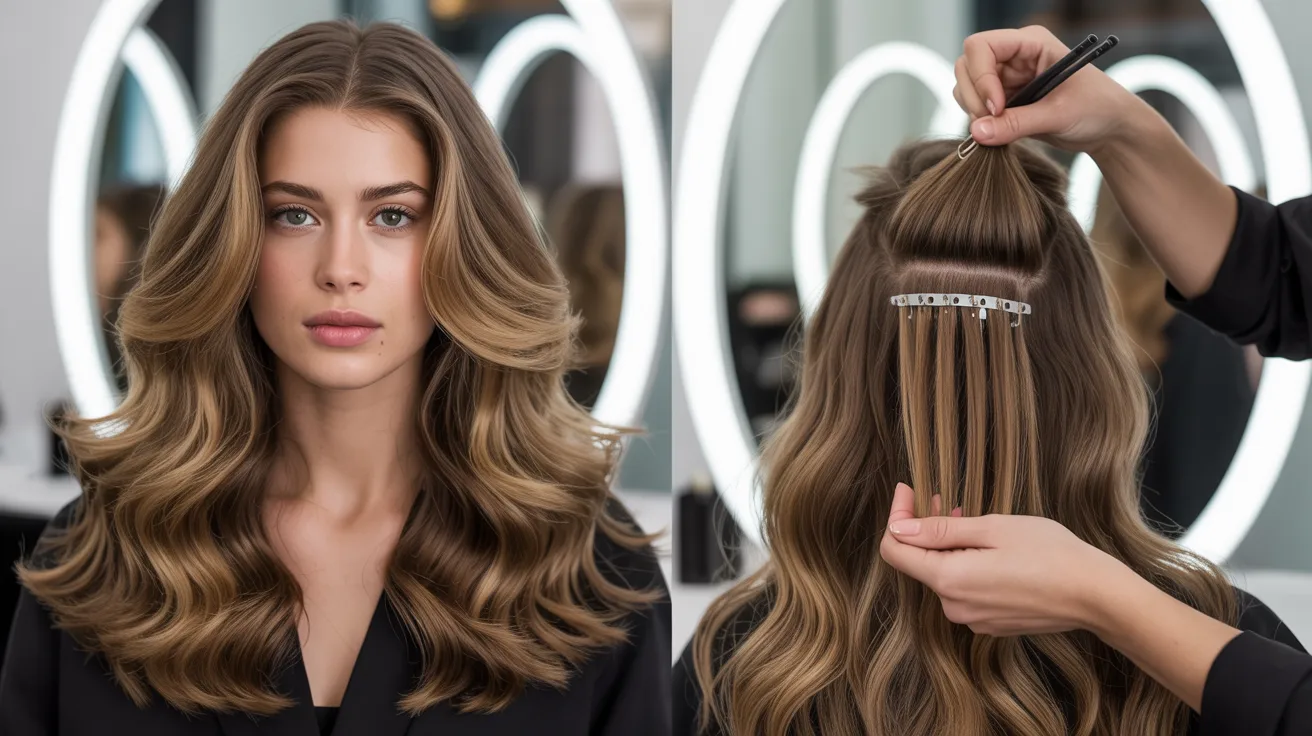 A collection of hair color and care products displayed on a shelf, showcasing various brands and types for different hair needs.