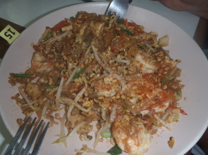 D.I.Y Phad Thai at SITCA. Delicious and the recipe 'works' at home in my own kitchen too!