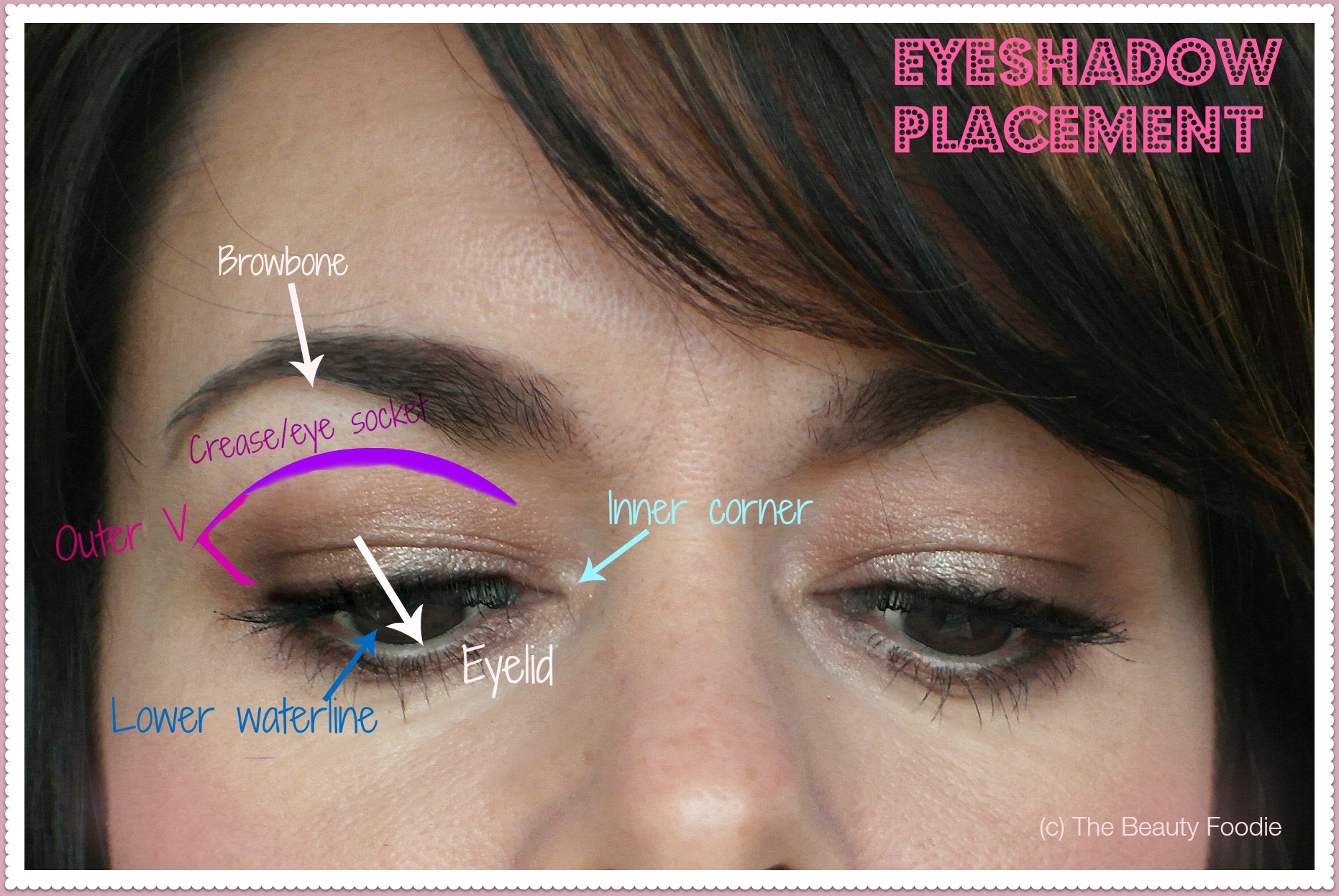 Applying Eye Makeup Diagram Of Eyeshadow Application 619