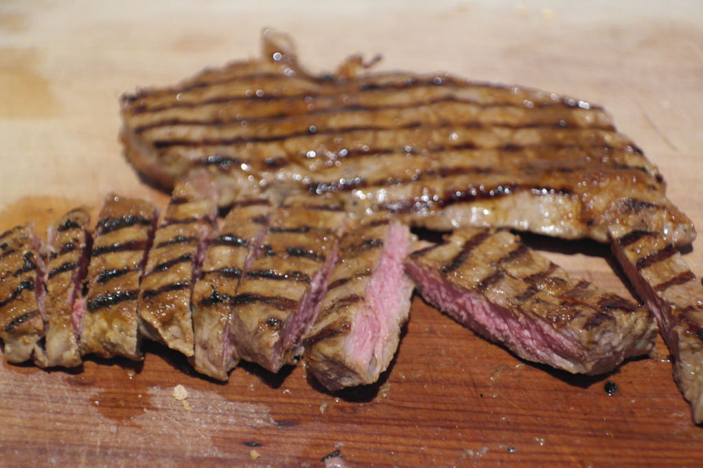 Steak, cooked to perfection (if I do say so myself)