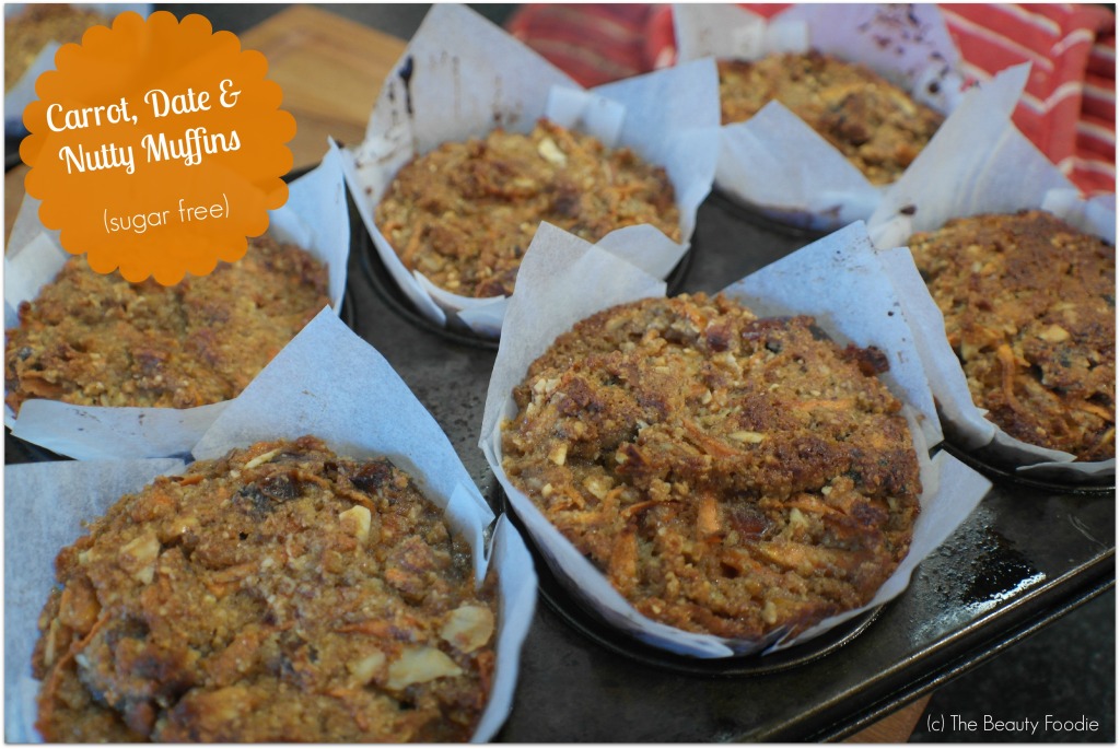 Carrot Date and Nutty Muffins