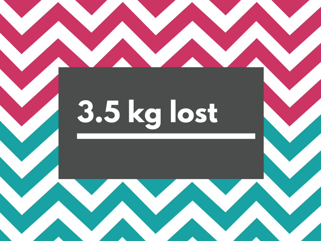 3.5kg lost