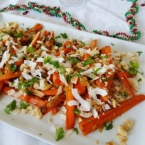 carrot salad with toasted coconut and cashew