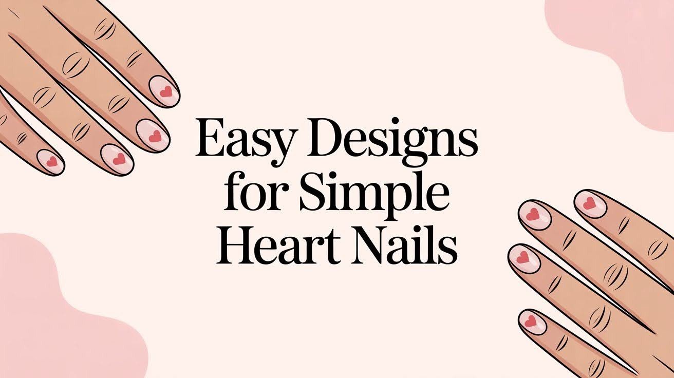 23 Easy Designs for Simple Heart Nails You’ll Love