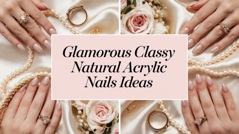 95 Glamorous Classy Natural Acrylic Nails Ideas