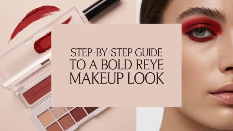 Step-by-Step Guide to a Bold Red Eye