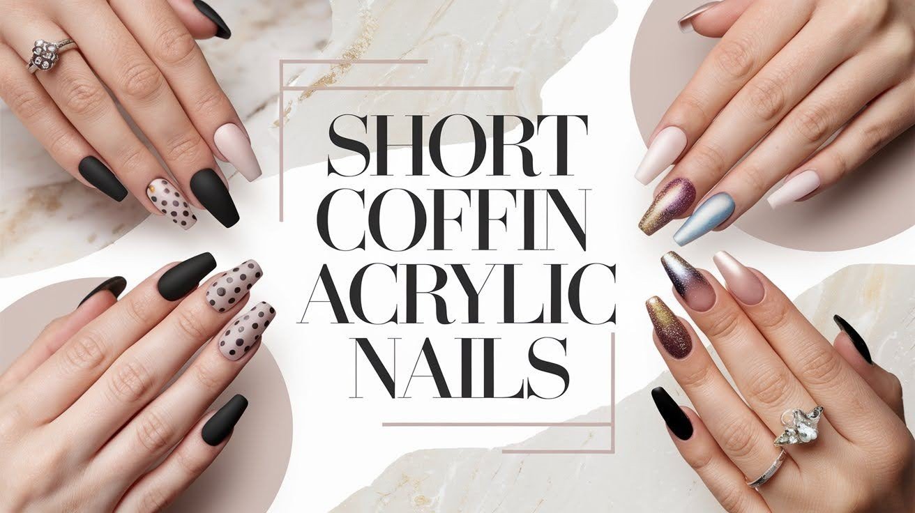 57 Designs for Short Coffin Acrylic Nails