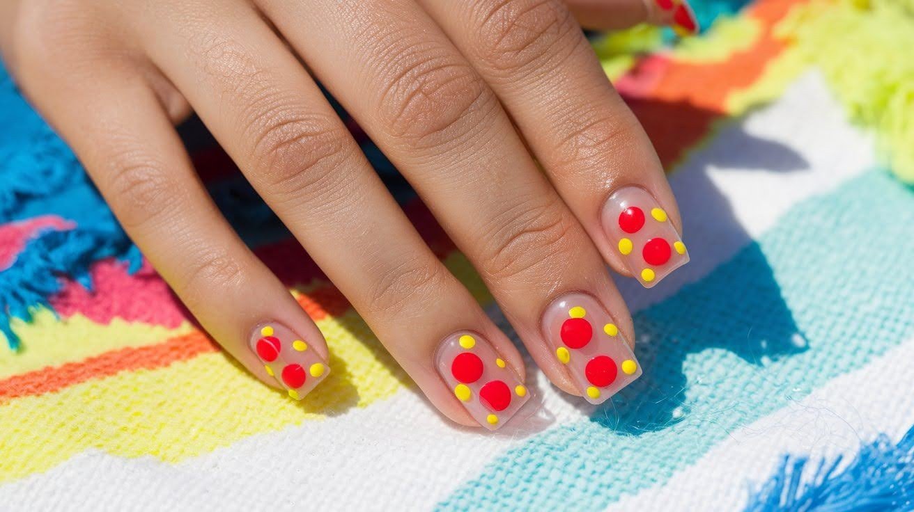 Electric Red and Yellow Dots