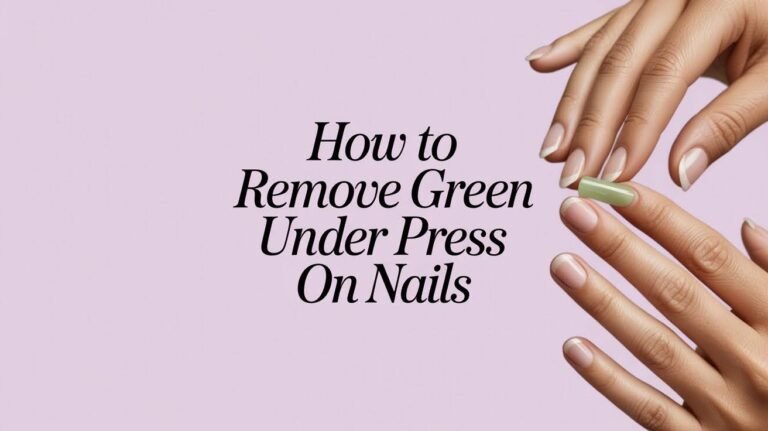 How to Remove Green Under Press-On Nails Safely
