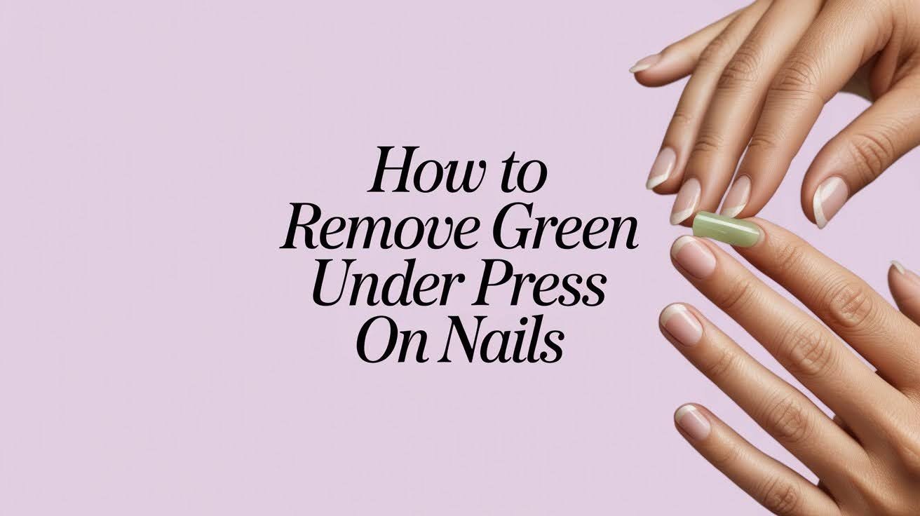 How to Remove Green Under Press-On Nails Safely