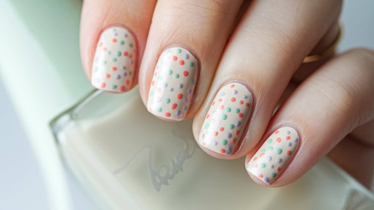  Neutral Tones with Multicolor Micro Dots