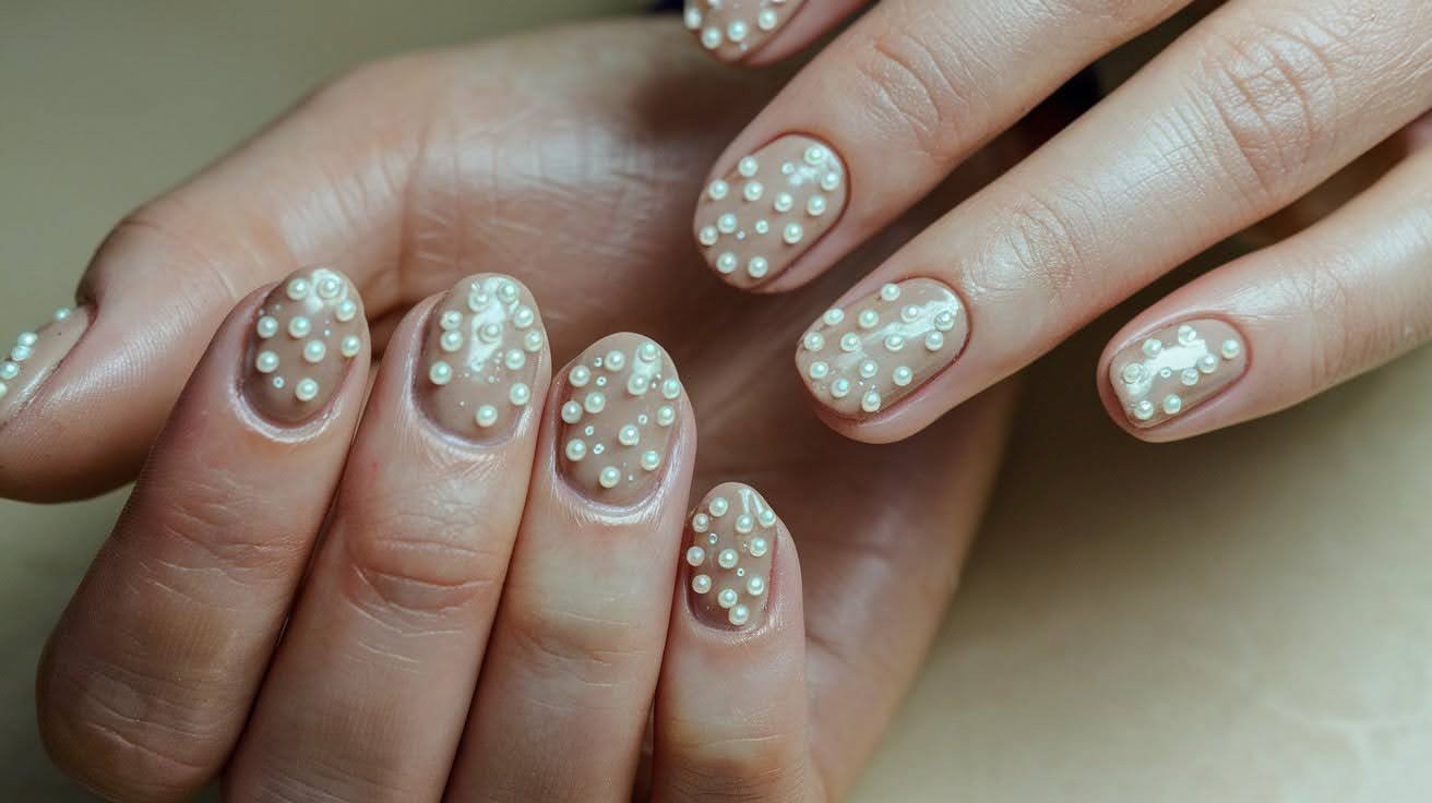  Nude with Tiny Pearl Dots
