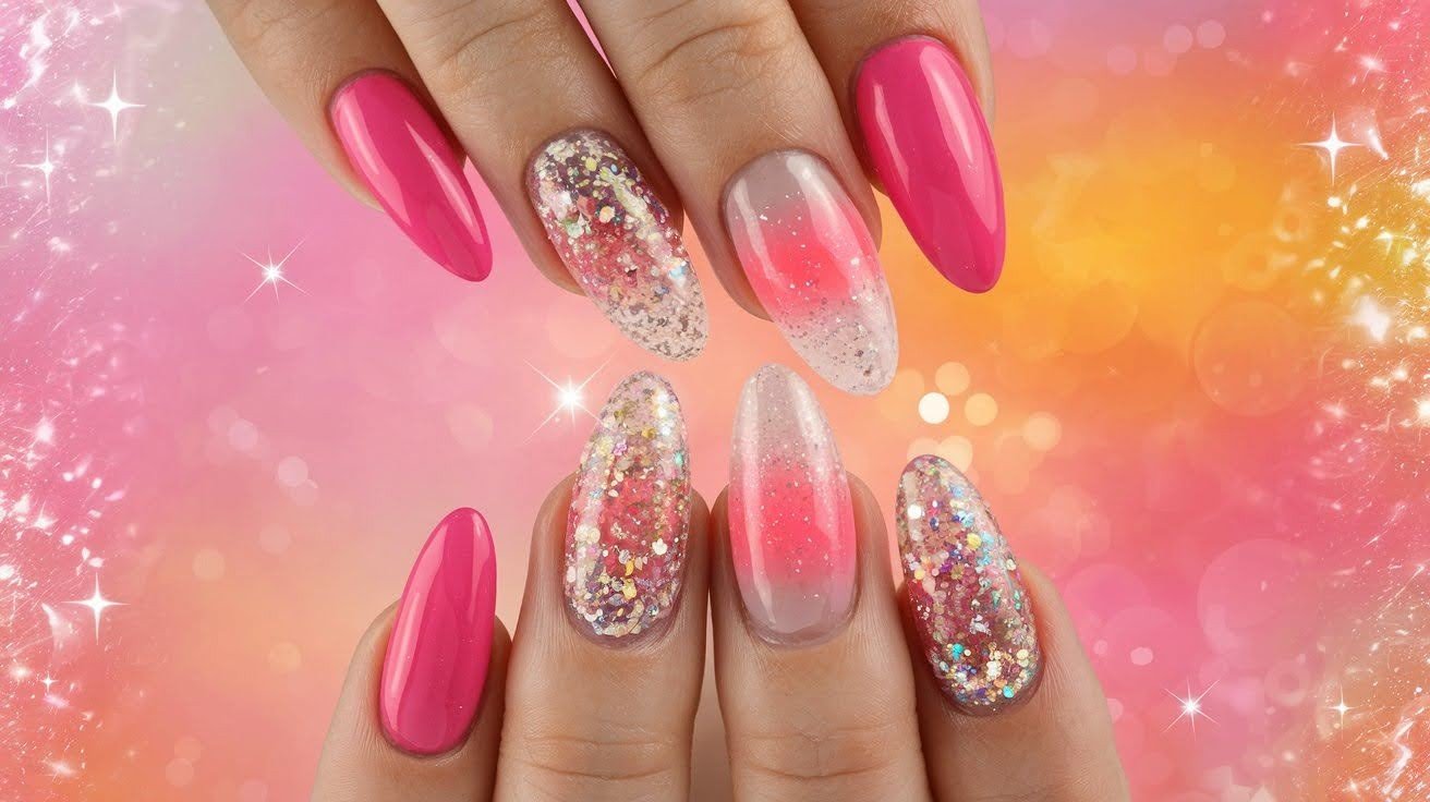 Ombre & Fade Styles with Glitter