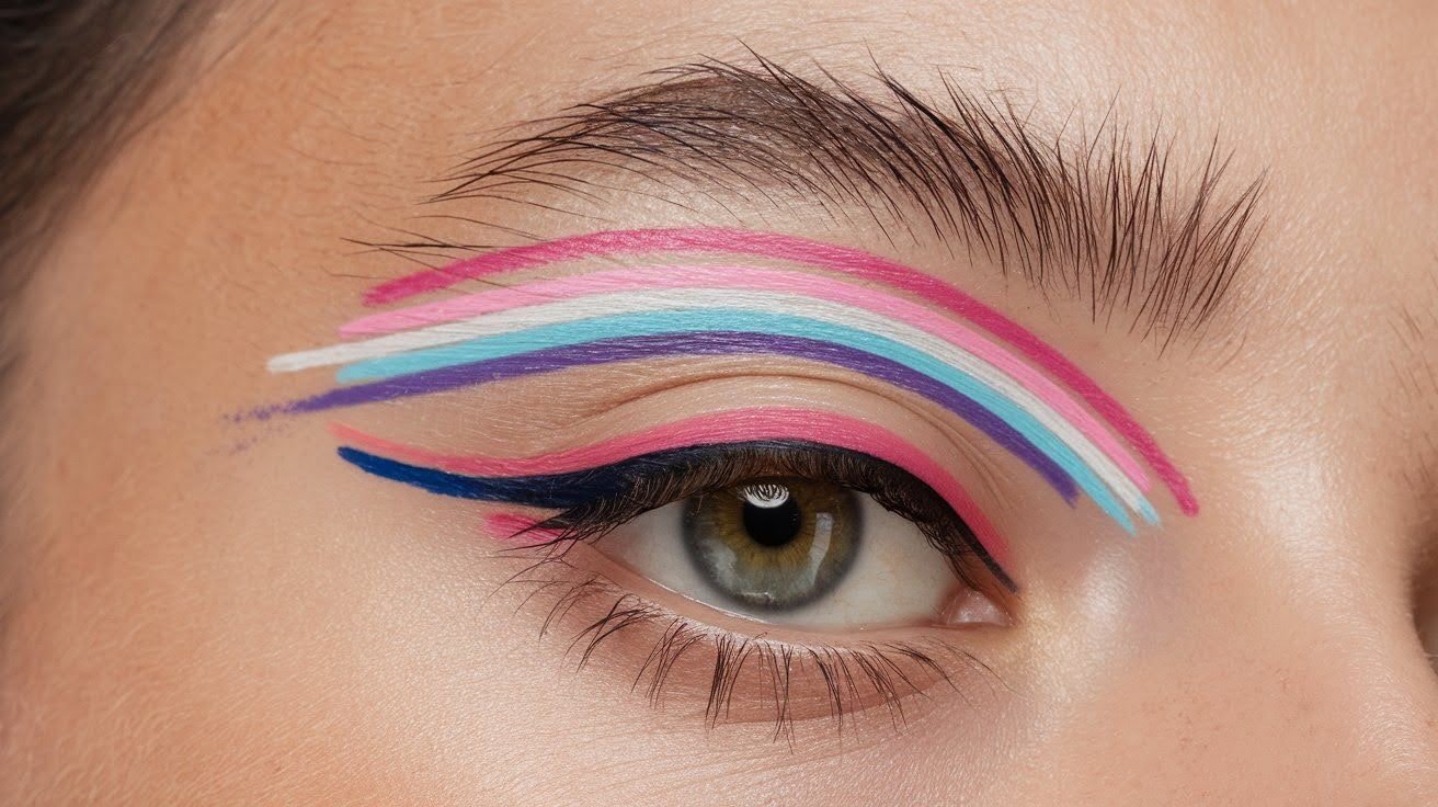  Pride Flag-Inspired Eyeliner