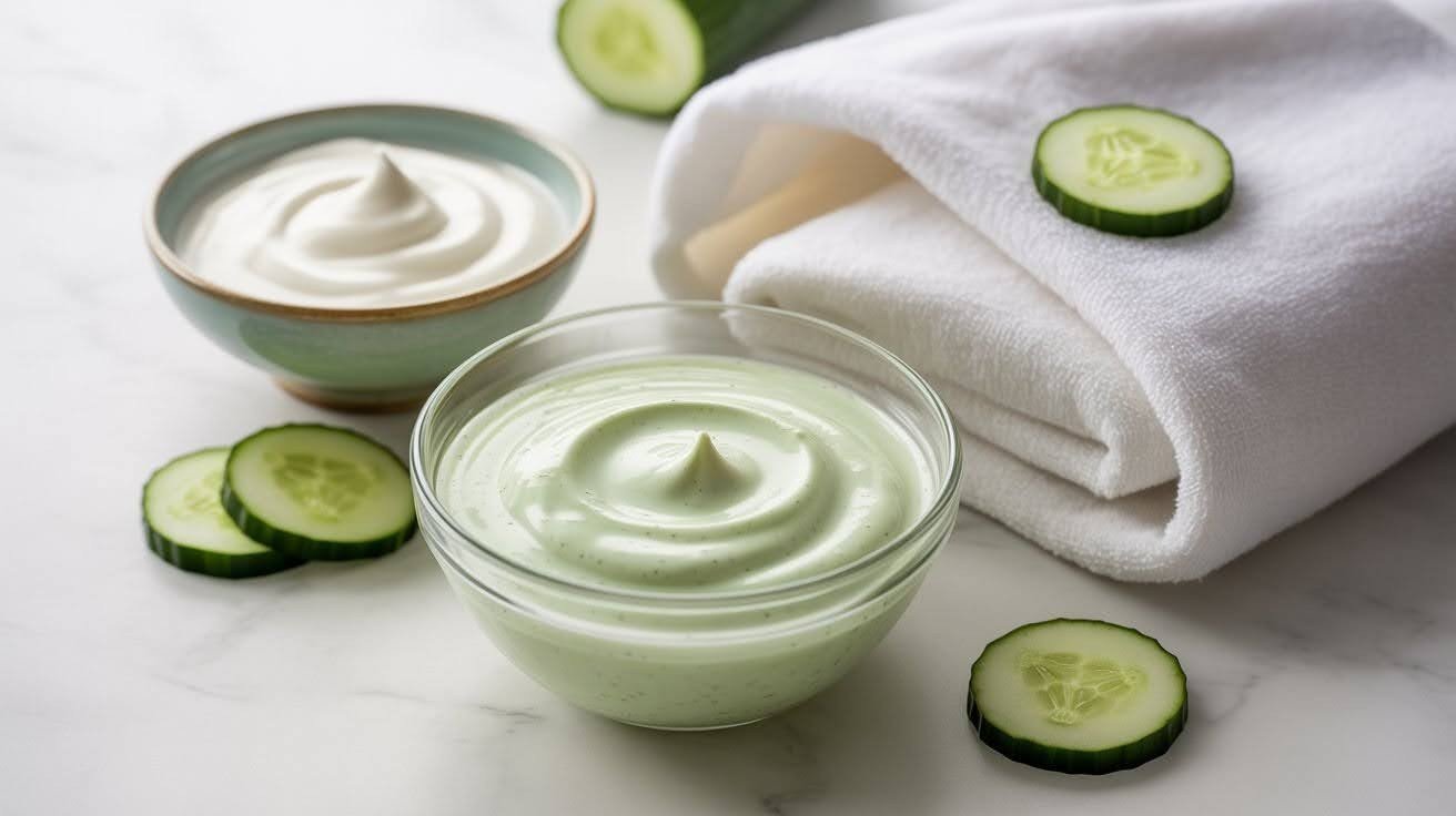 Cooling Cucumber & Yoghurt Eye Mask