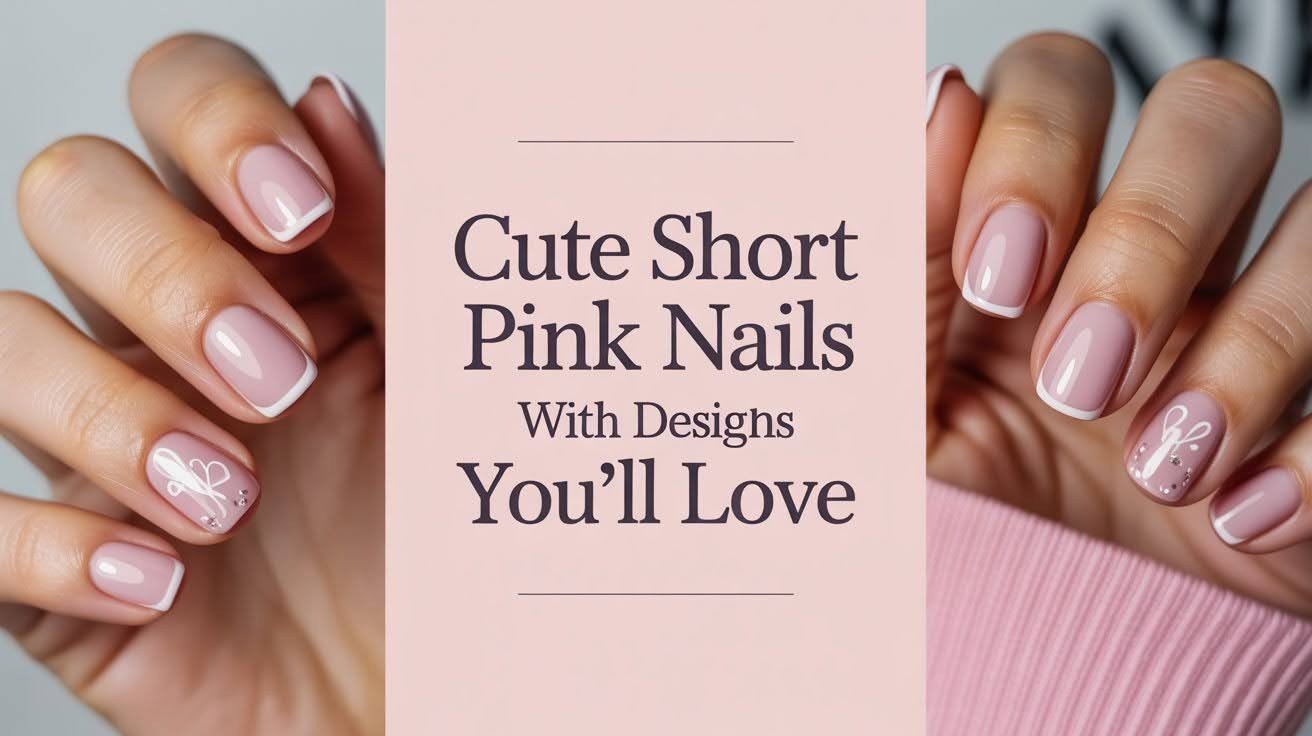 Cute Short Light Pink Nails