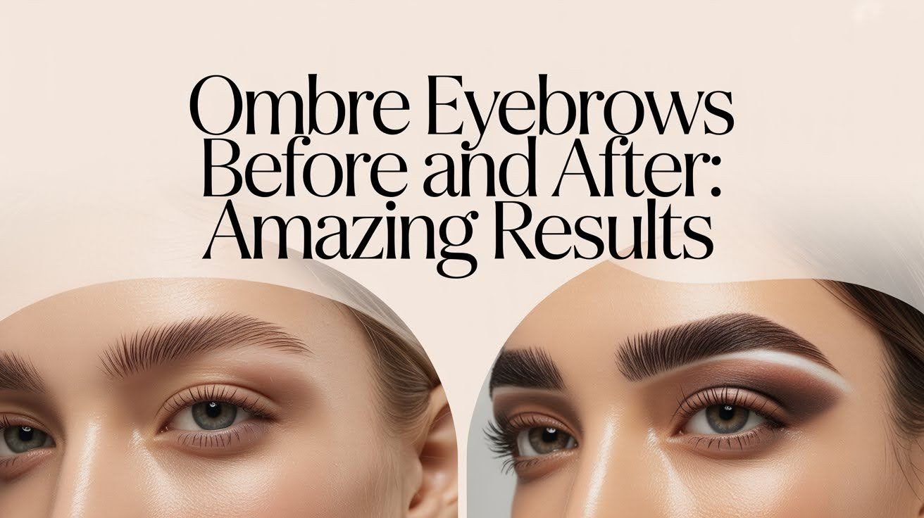 Ombre Brows Before