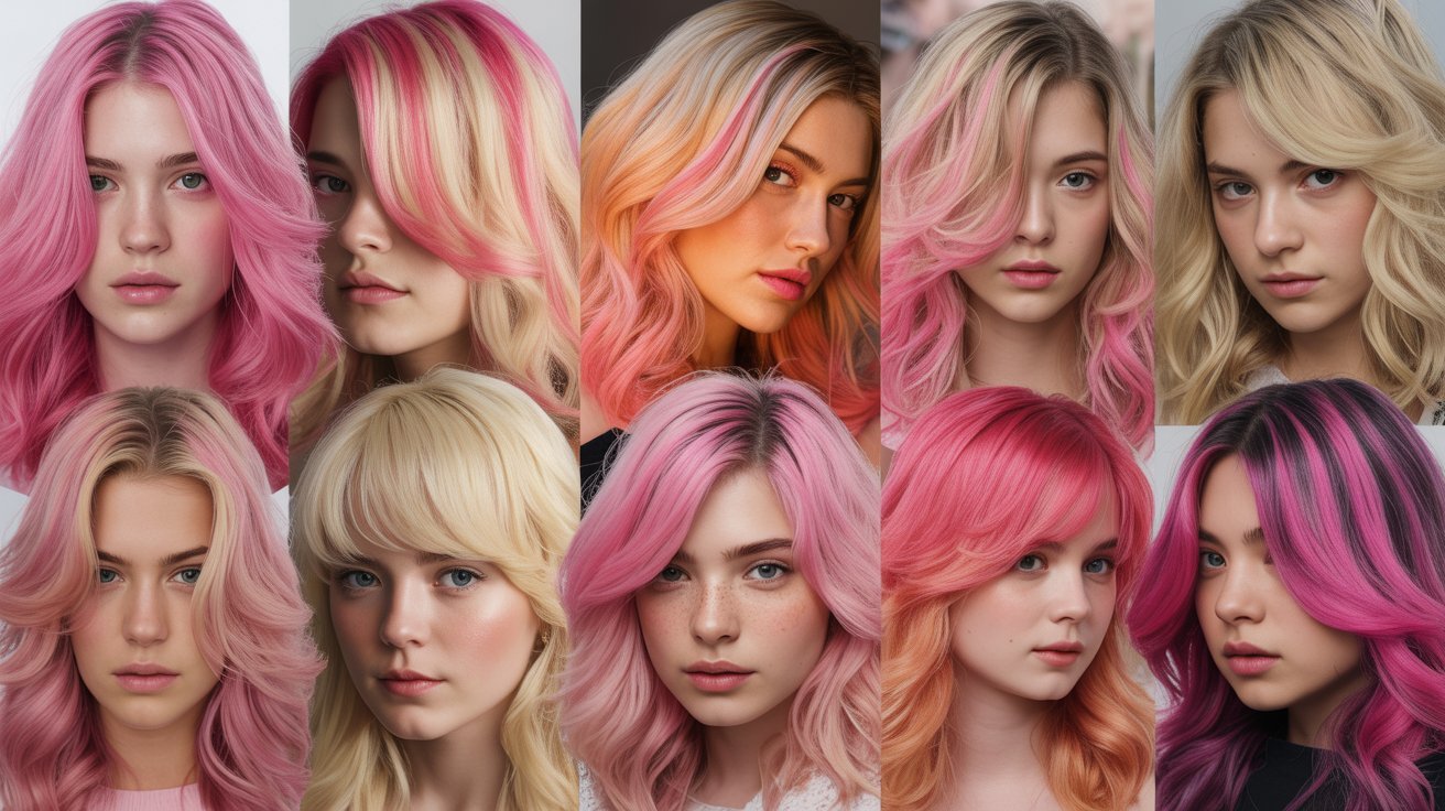 Creative & Artistic Pink Highlight Looks