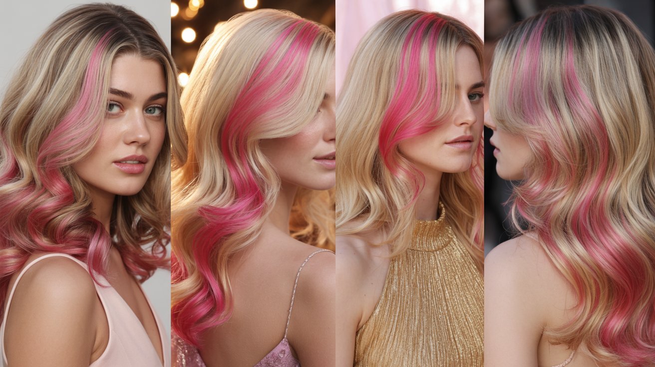 Special Occasion & Seasonal Pink Highlight Looks