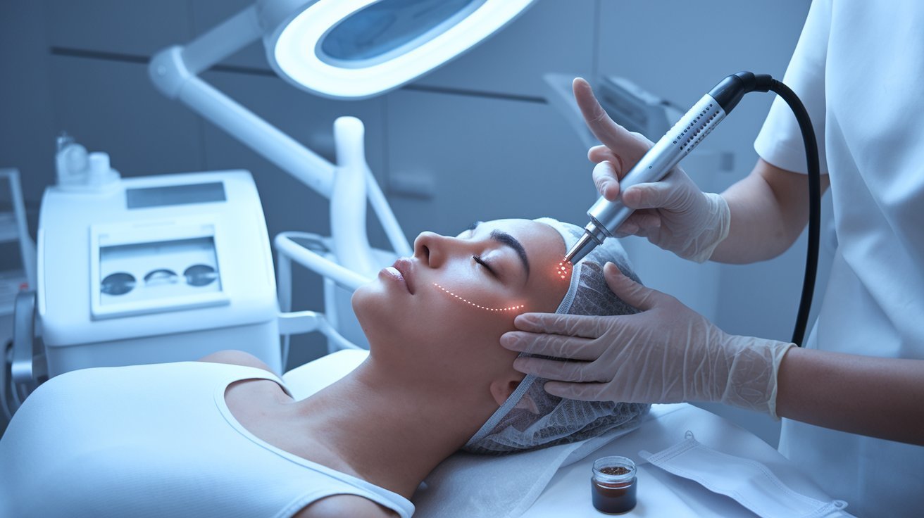 Microneedling with RF or PRP