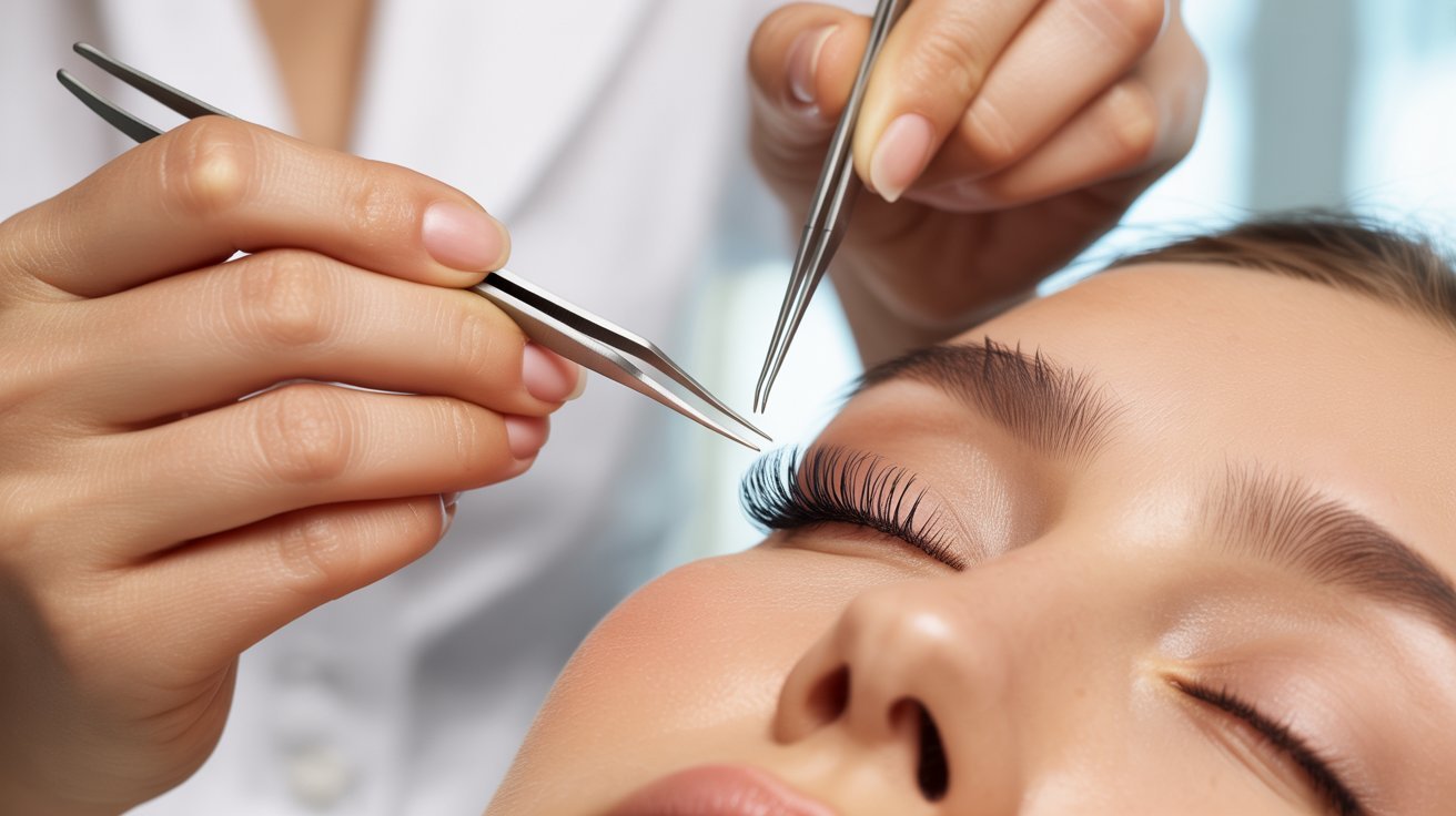 Poor Lash Application Technique