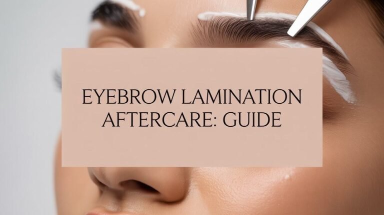 Eyebrow Lamination Aftercare