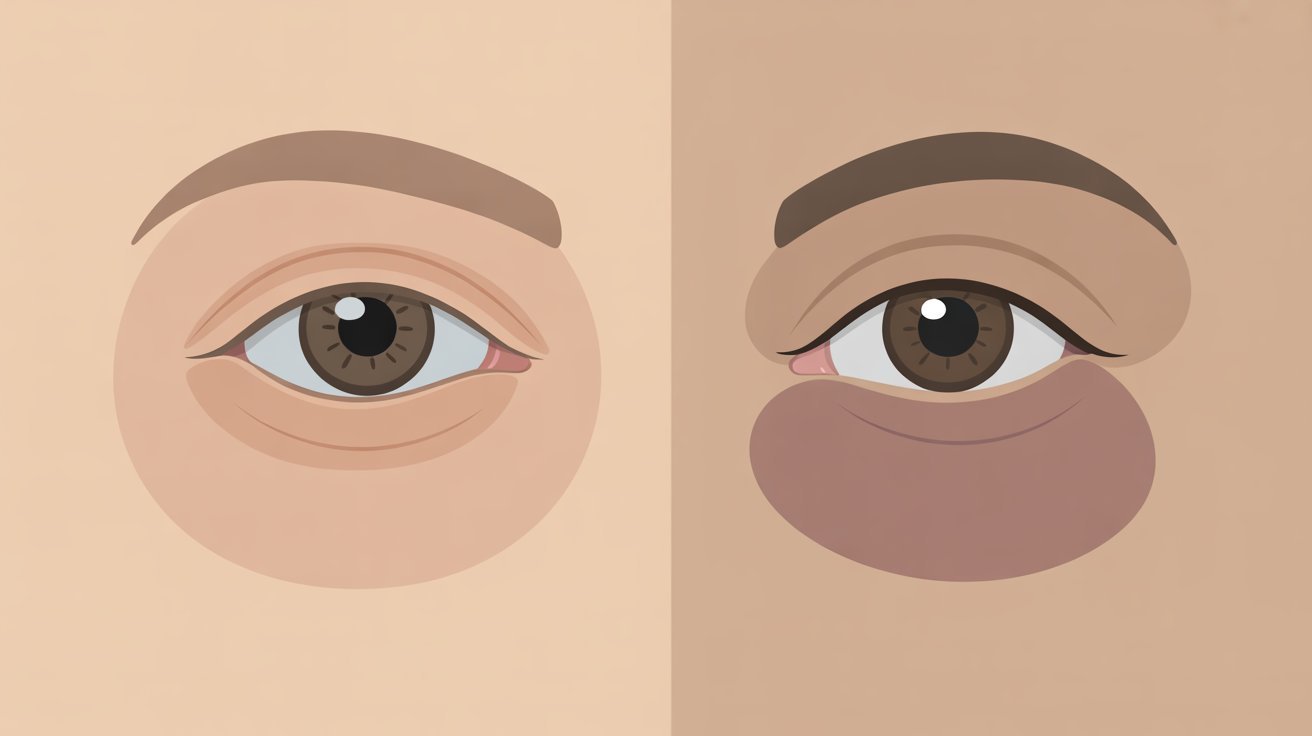 Eye Bags vs Dark Circles