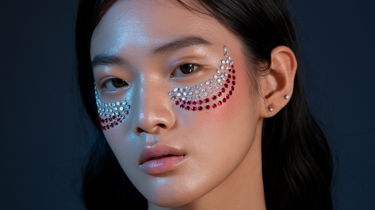 White or Red Face Gems