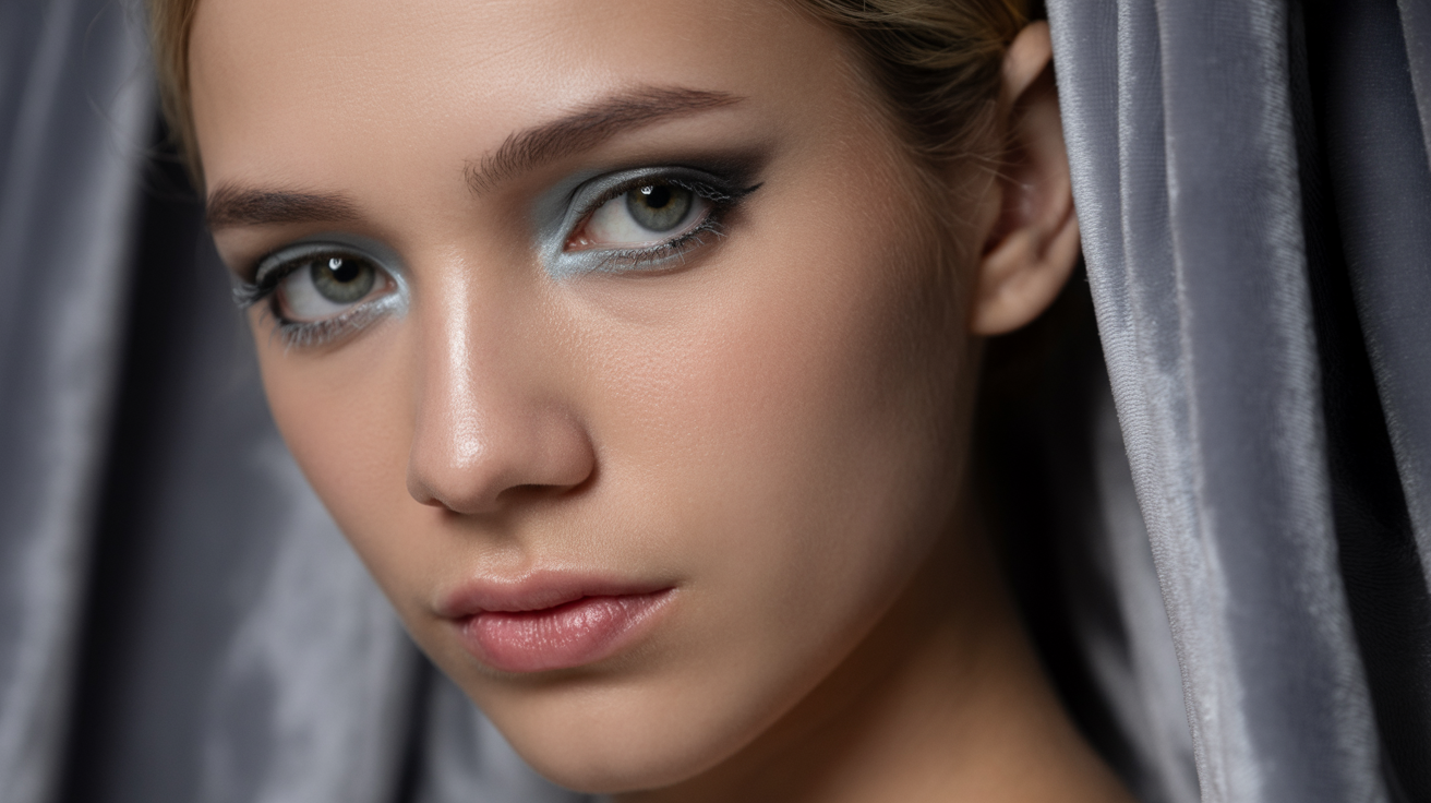 Grunge Halo Eye Using Grey & Black