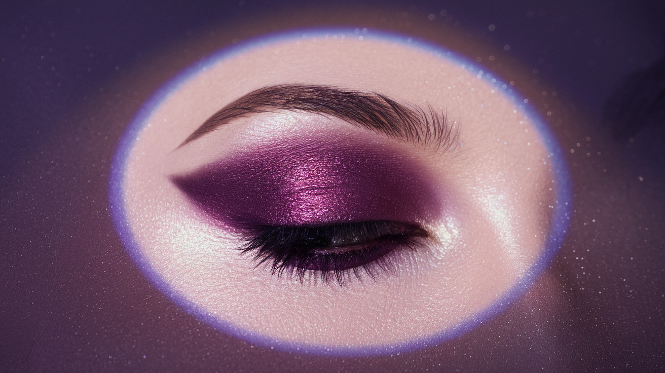 Halo Eye with Metallic Plum