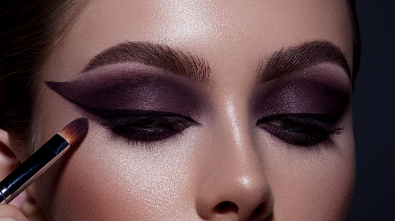 Deep Eggplant with Winged Liner