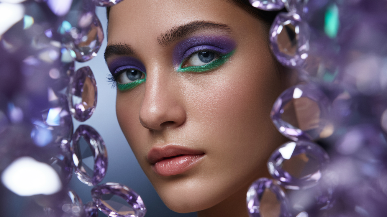 Jewel-Toned Purple with Emerald Accent