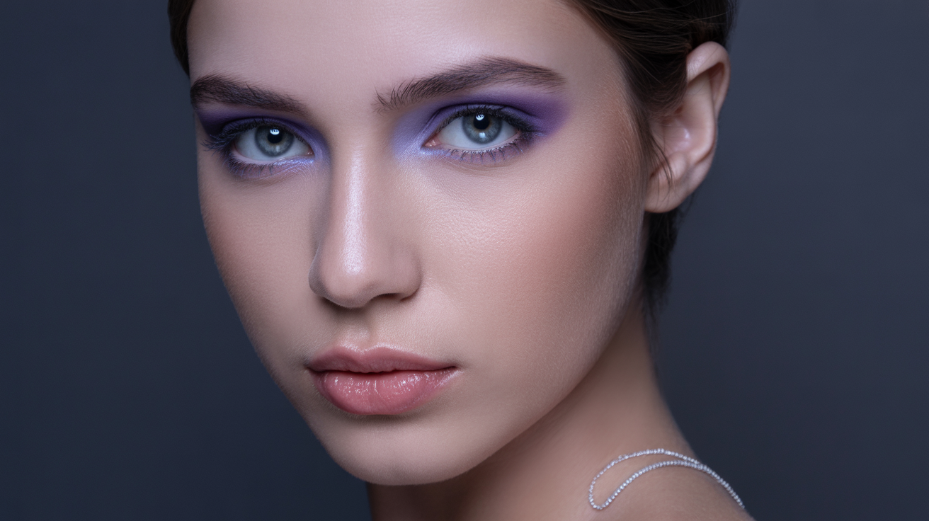 Reverse Lavender Smokey Eye