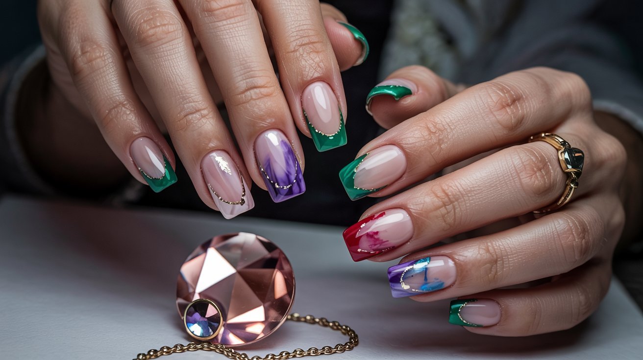 Gemstone French Tips