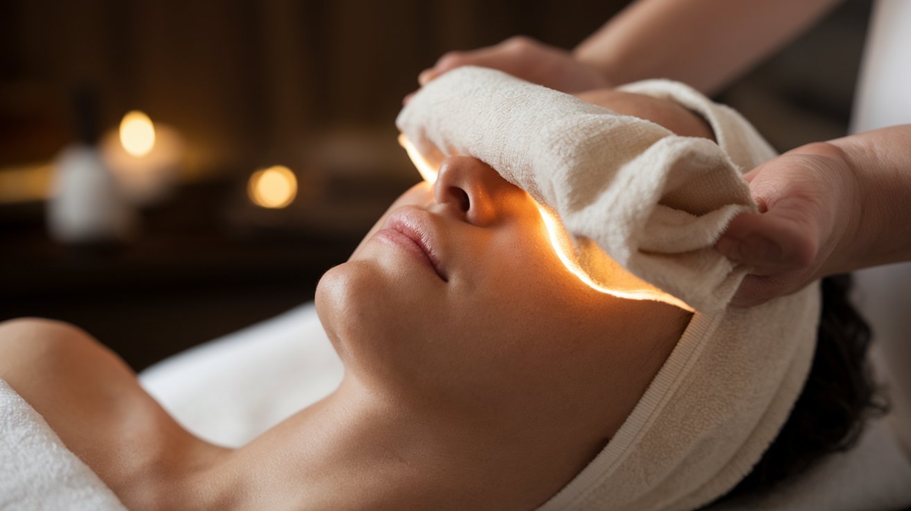 Apply a Warm Compress for Stubborn Lines