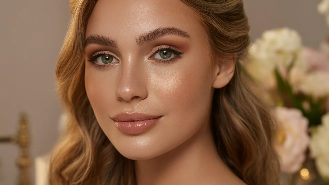 Soft Glam with Natural Brows