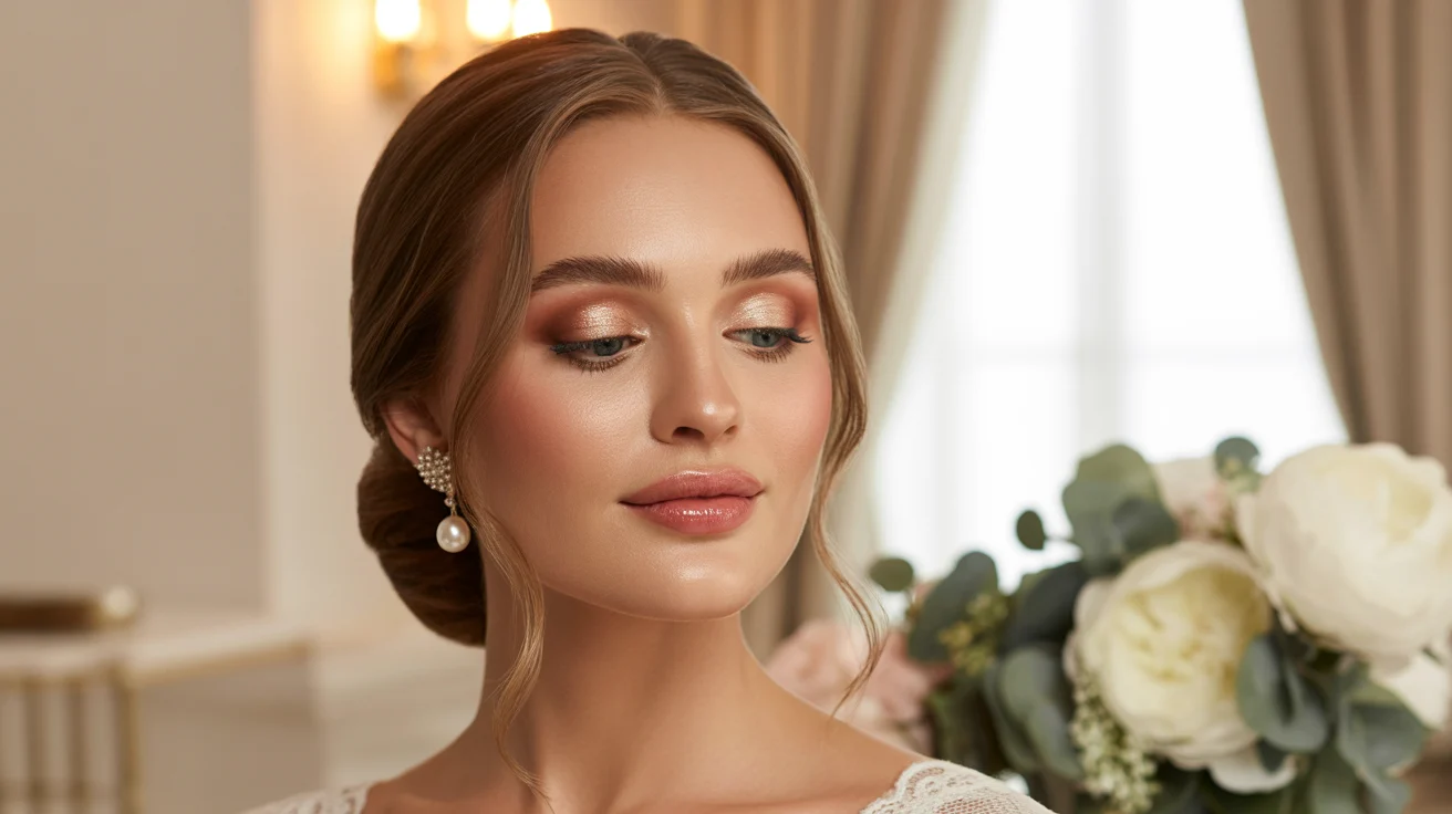 Dewy Soft Glam Wedding Makeup