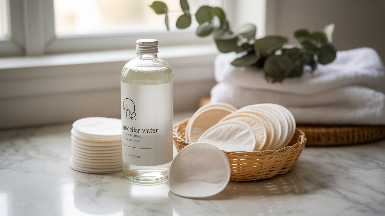 Micellar Water and Cotton Pads