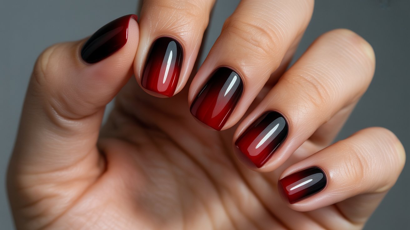 Ombre Red to Black Gradient