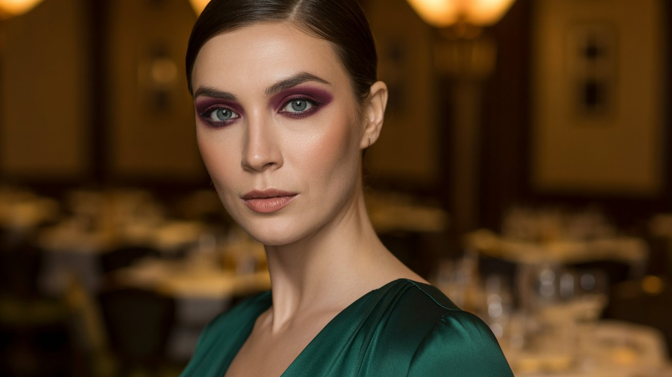Deep Plum Evening Makeup
