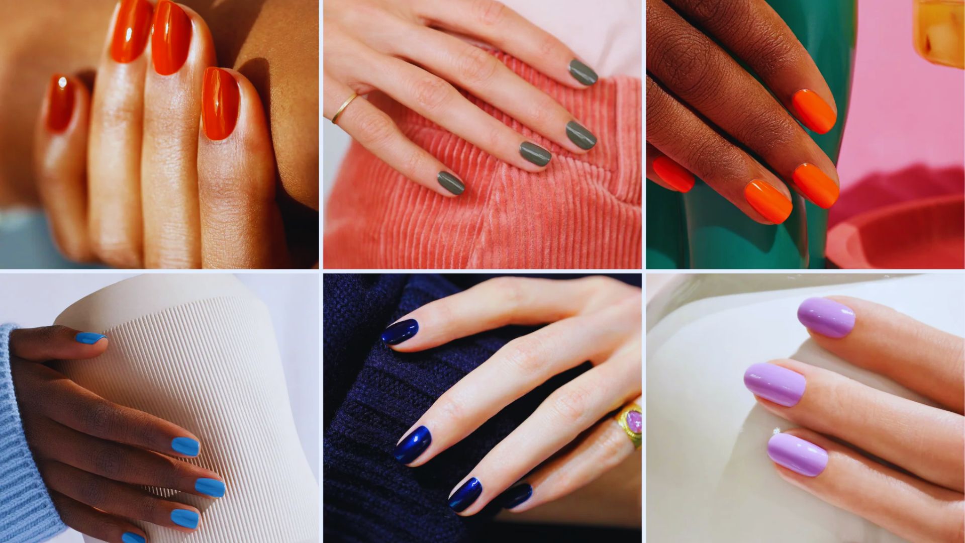 A display of vibrant nail polish colors ideal for spring, featuring pastel shades and floral-inspired hues.