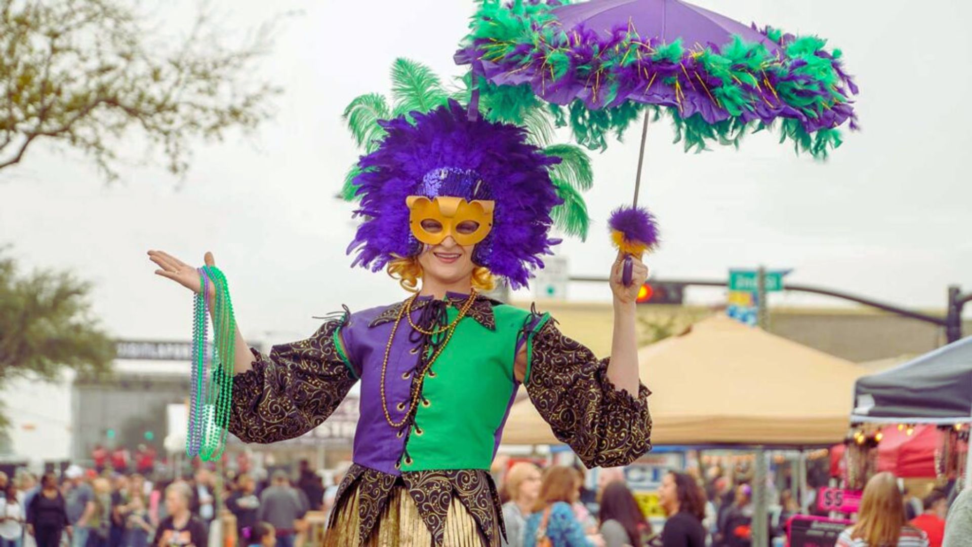 Artistic Face Paint Carnival Design