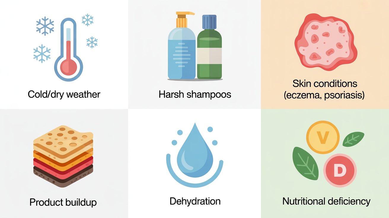 Common Causes of Dry Scalp and Hair Loss