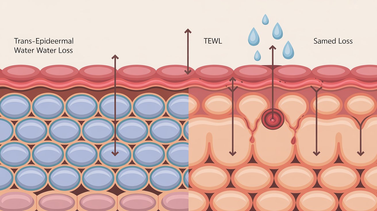 Diagram illustrating the skin's structure, highlighting its multiple layers of cells.