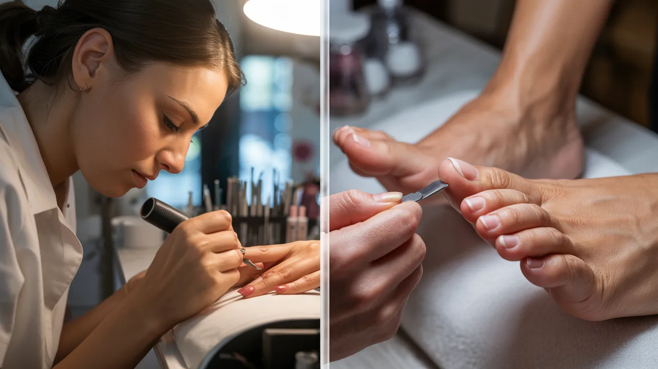 Russian Manicure vs Regular