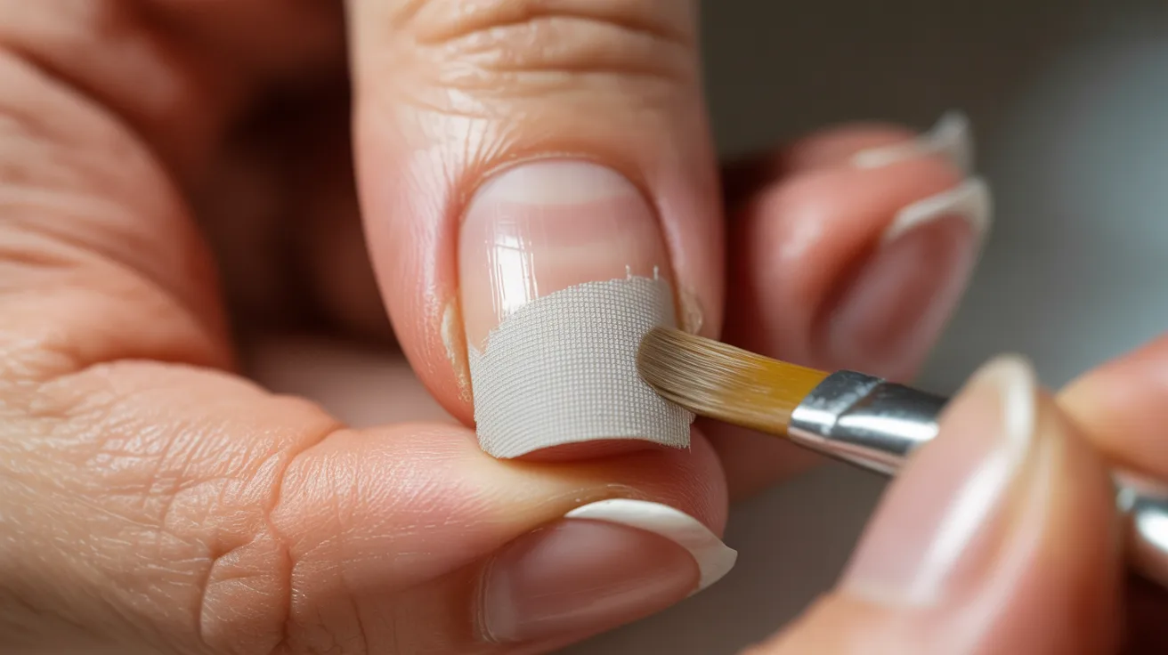 Paper and Linen Nail Wraps