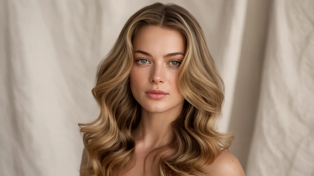 Realistic woman wearing a pre-styled ready-to-wear lace front wig with natural hairline showing easy no-prep installation.