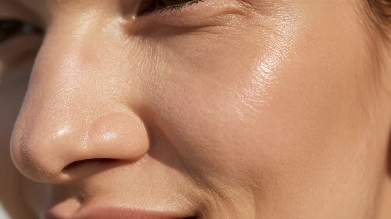 Firm plump skin showing improved elasticity supported by rose oil use.